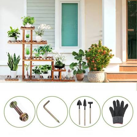 Kori Nest 11-Tier Wooden Plant Stand