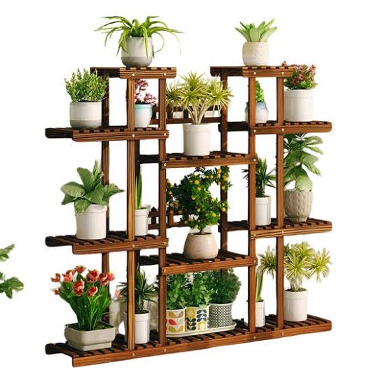 Kori Nest 11-Tier Wooden Plant Stand